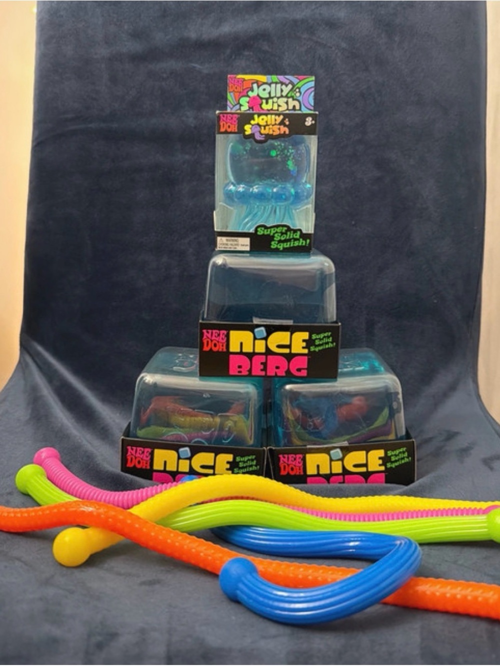 Nice Berg Super Solid Squish Toy - Blue